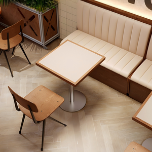 Ensemble de tables et chaises modernes et simples pour <span class=keywords><strong>restaurant</strong></span> occidental, style coréen, idéal pour les salles à manger de salons de thé et cafés. - Product Image 2