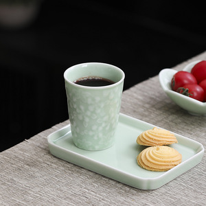 Ceramic <b>Tea</b> <b>Cup</b> <b>Set</b> With Flower Pattern Porcelain Mugs For Party And Daily Use - Product Image 2