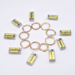 Warm Wit Aa Batterij 1M 10 <span class=keywords><strong>Led</strong></span> Koperdraad Micro Fee Lichtslingers - Product Image 4
