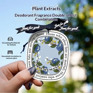 Désodorisant de voiture floral de luxe multi-parfums haut de gamme <span class=keywords><strong>pour</strong></span> femme, ornement suspendu à parfum léger premium, élimination des odeurs intérieures - Product Image 3