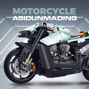 60505 Nuevo Modelo de Motocicleta Aston Martin Electrochapada a Escala 1:5, Figura de Juguete para Niños, Bloques de Construcción para Armar - Product Image 5