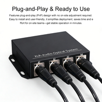 Convertidor de Audio XLR a Fibra Óptica PINWEI, 1-32 Canales Uni y 1-16 Canales Bidireccional, 8/16/24 bits, 96-128 kHz, Convertidor de Audio XLR sobre Fibra