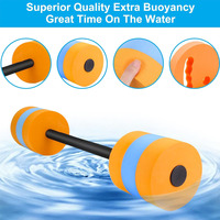 ZONWINXIN barre de natation avec disques d'exercice de l'eau haltère de natation mousse EVA équipement d'exercice aquatique aide à la natation pour adultes