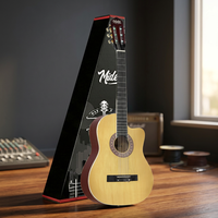 4/4 Classical Guitar Spruce Top Adjustable Truss Rod Mahogany Neck Rosewood Fretboard Cutaway Body | Beginner Guitar | Midex