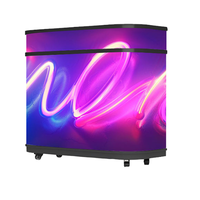 Pantalla Frontal LED Portátil para Cabina de DJ, P2 HDR10, Profundidad de Color de 12 Bits, Alta Definición, Brillo de 1000 cd, Ángulo de Visión de 170°