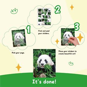 Livres de collage numérique <span class=keywords><strong>avec</strong></span> puzzles, livres de peinture autocollants animaux marins <span class=keywords><strong>avec</strong></span> adhésif repositionnable pour kit d'artisanat DIY pour enfants - Product Image 5