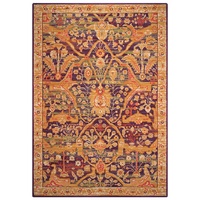 Tapis rectangulaire en laine tissé à la main, style européen et américain, motif plantes et fleurs, tapis durable