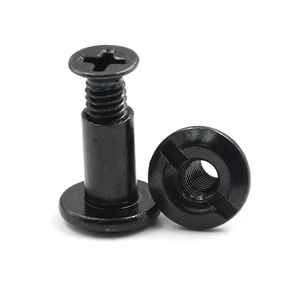Tornillo Chicago para Cuero con Cabeza Plana Ranurada y Biselada <span class=keywords><strong>de</strong></span> Acero 6A-8C1, Hembra con Orificio Pasante + Macho con Cabeza Phillips CSK - Product Image 1