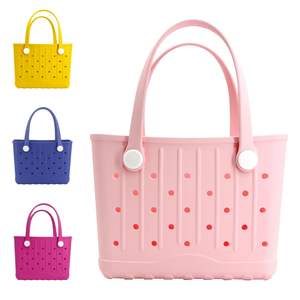 Petit sac de plage en EVA imperméable et léger pour enfants, sac de shopping en EVA avec trous, sac à main en EVA lavable pour le camping - Product Image 3