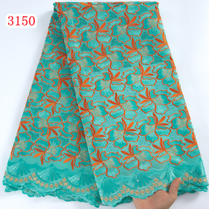 3150 nouveaux produits, idées, prix de gros, Voile suisse nigérian, dentelle de coton, tissu africain de haute qualité, 2023 - Product Image 3