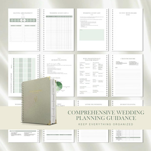 Agenda per <span class=keywords><strong>Matrimonio</strong></span> in Lino con Anelli, <span class=keywords><strong>Organizzatore</strong></span> per Sposa, Personalizzabile con Logo, Quaderno per Pianificazione <span class=keywords><strong>Matrimonio</strong></span> OEM - Product Image 6