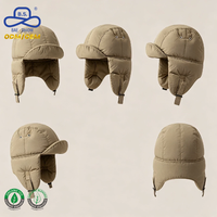 Gorro de Trapper Acolchado Personalizado OEM con Orejeras, Correa para la Barbilla, Resistente al Viento, para Exteriores, Unisex, Venta al por Mayor, 4 Colores