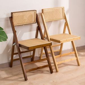 Silla <span class=keywords><strong>de</strong></span> Comedor Plegable <span class=keywords><strong>de</strong></span> Ratán y Madera, Moderna, Impermeable, <span class=keywords><strong>de</strong></span> Alta Calidad, para Uso en el Hogar y Restaurantes, ZN 568 - Product Image 4