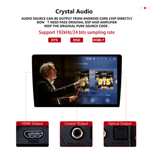 Radio de coche HI-FI Audio para <span class=keywords><strong>Audi</strong></span> A6 <span class=keywords><strong>R6</strong></span> RS6 1997 - 2006 REPRODUCTOR DE DVD de 9,5 pulgadas pantalla Android Video 2 Din 2K pantalla CarPlay DSP - Product Image 5