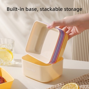 Assiette à os de luxe en plastique avec base, mignonne et pratique pour la maison, idéale pour les collations, les fruits et les restes. Vente directe usine. - Product Image 1