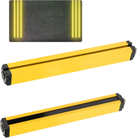 Barrière de sécurité optique étanche IP65 à prix d'usine, capteur NPN/PNP commutable, rideau lumineux, pas de faisceau 20mm 40mm, 24V DC