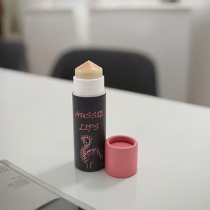 Eco-Friendly Kraft Cylinder Packaging for Push-Up Lip Balm Empty Cosmetic Deodorant Stick <b>Container</b> Craft Chapstick Paper Tube - Product Image 5