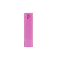 Bouteille de désinfectant pour les mains de parfum coloré en plastique carré de 10ml avec pulvérisateur à pompe bouteille de pulvérisation de brume fine