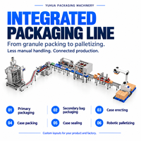 Machine d'emballage de sachets de conditionneur de tissus multi-voies YH 20 ml pour détergent, savon liquide, crème, emballage de pochettes liquides à scellage 4 côtés