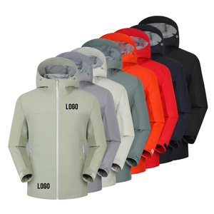 Otoño Casual a prueba de viento deporte de manga larga impermeable ligero Color sólido Stand Collar deportes - Product Image 1