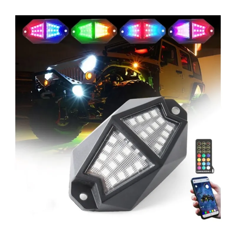 NEU Mode 4 6 8 Pods Chasing Rock Lights für LKWs 4x4 Boote ATV UTV Mit APP Fernbedienung