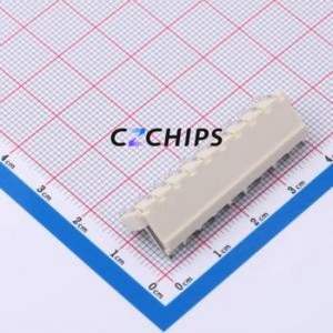 HC-VH-10A10W-M Wire-to-Board Pin Header Bent Lead Through Hole,P=3.96mm Connector 1x10P 3.96mm Right Angle Insert VH - Product Image 2