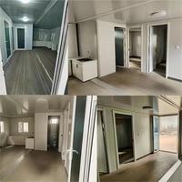 Maison préfabriquée en conteneur extensible sur mesure de 20 pieds ou 40 pieds, étanche, portable, avec cuisine indépendante