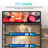 Módulo de Panel de Pantalla LCD para Borde de Estante, Ultra Ancho, con Redimensionamiento, Módulo LCD de Barra Estirada