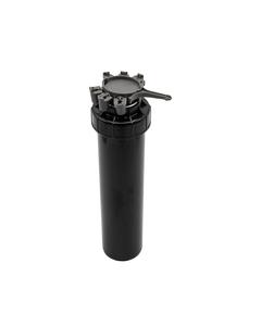 Boîtier de pulvérisateur escamotable en plastique noir avec support de distribution multi-ports pour l'irrigation des pelouses et des aménagements paysagers - Product Image 1
