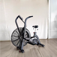 Bicicleta estática de aire de acero comercial de alta calidad para interiores - Bicicleta de fitness de alta resistencia con pantalla LCD y asiento ajustable