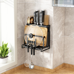 Support mural multifonctionnel pour vaisselle et couteaux, en métal, avec design à fond creux, fourni par un fabricant chinois - Product Image 1