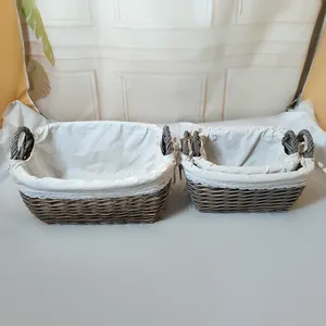 Woven Wicker Basket Storage Basket Flower Basket For Household