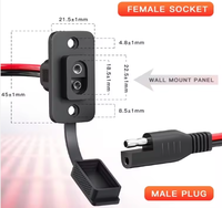 موصل Sae مثبت على موصل Sae لوح مستطيل 12awg 30 كابل Sae لمولد الطاقة الشمسية شاحن بطارية