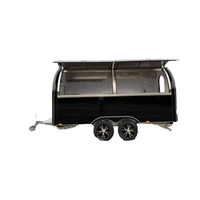 Camion de restauration rapide en fibre de verre de taille personnalisée Équipement de cuisine mobile pour une utilisation en cave pour servir des tacos et d'autres plats