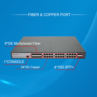 Commutateur réseau de bureau géré L3 à 36 ports, 4 ports SFP Plus 10G, RJ45, console, SNMP, QoS, en stock pour les réseaux informatiques Ethernet commutés