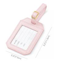 Étiquettes de bagages valise en PU, accessoires de voyage de haute qualité, P.