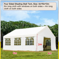 Abri de voiture portable pour l'extérieur, protection contre la pluie et le soleil, équipement de camping et de randonnée / Tente de stand d'exposition