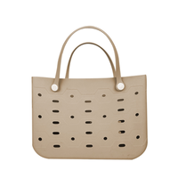 Vente en gros de sacs de plage mignons en caoutchouc EVA imperméable à l'eau, sacs à main en silicone avec logo personnalisé, petit sac de voyage pour bébé