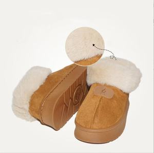 Wholesale New Products PVC Sole Ladies <b>slippers</b> Faux Suede Upper Furry <b>slippers</b> With Wholesale Direct Sales - Product Image 4