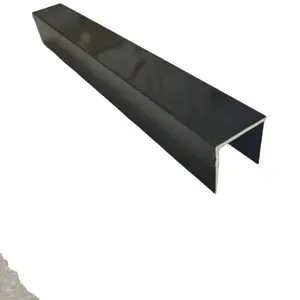 Kunden spezifischer pulver beschichteter U-Kanal-Aluminium-U-Schlitz für Geländer