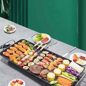 110V 220V <b>Gauge</b> Household Multifunctional 1350W Electric Oven Mechanical Control Smokeless Non-stick Baking Tray Barbecue - Product Image 1