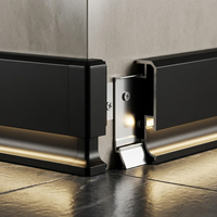 Plinthe en alliage d'aluminium LED fournie directement par le fabricant pour une finition de bord invisible
