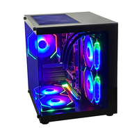 PCOOLING Nouveau Boîtier Pc Personnalisé Verre Trempé Moyenne Tour Atx Cas Gaming Computer Cases & Towers