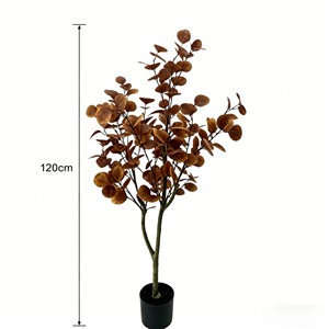 Elegante ramo de eucalipto preservado en tonos ámbar cálidos para centros de mesa de temporada durante todo el año - Product Image 2