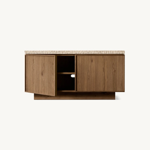 Meuble de rangement mural moderne pour salon, en bois massif, buffet à <span class=keywords><strong>2</strong></span> <span class=keywords><strong>portes</strong></span> pour chambre et hôtel, taille et couleur personnalisables - Product Image 3