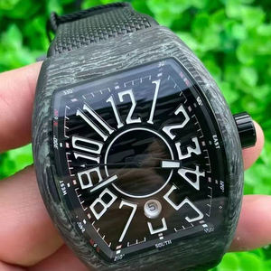 Prix de gros Montre de plongée automatique Frank FM en fibre de carbone 44 mm 0800 SH pour homme, style Cartier, luxe, Relojes Hombre - Product Image 2