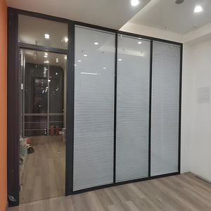 Nhôm Khung kính phân vùng Tường Văn phòng Divider Tempered kính an toàn tấm tùy chỉnh Space separators - Product Image 4