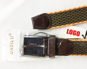 3502 Có Thể Điều Chỉnh Giải Trí Bạc Khóa Vải Đàn Hồi Vải Dệt Căng Nhiều Màu Xanh Bện Thắt Lưng Cho Golf Cưỡi Ngựa - Product Image 2