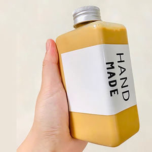 扁平方形设计宠物塑料方便螺帽瓶耐用多功能饮料新鲜苏打香槟啤酒威士忌 - Product Image 5