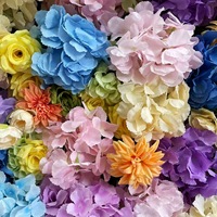 Großhandel Grenzüberschreitende Dreidimensionale Handgefertigte Seidenrosen Realistische Moderne Blumenwand-Dekoration für Fotografie Künstliche Blumen